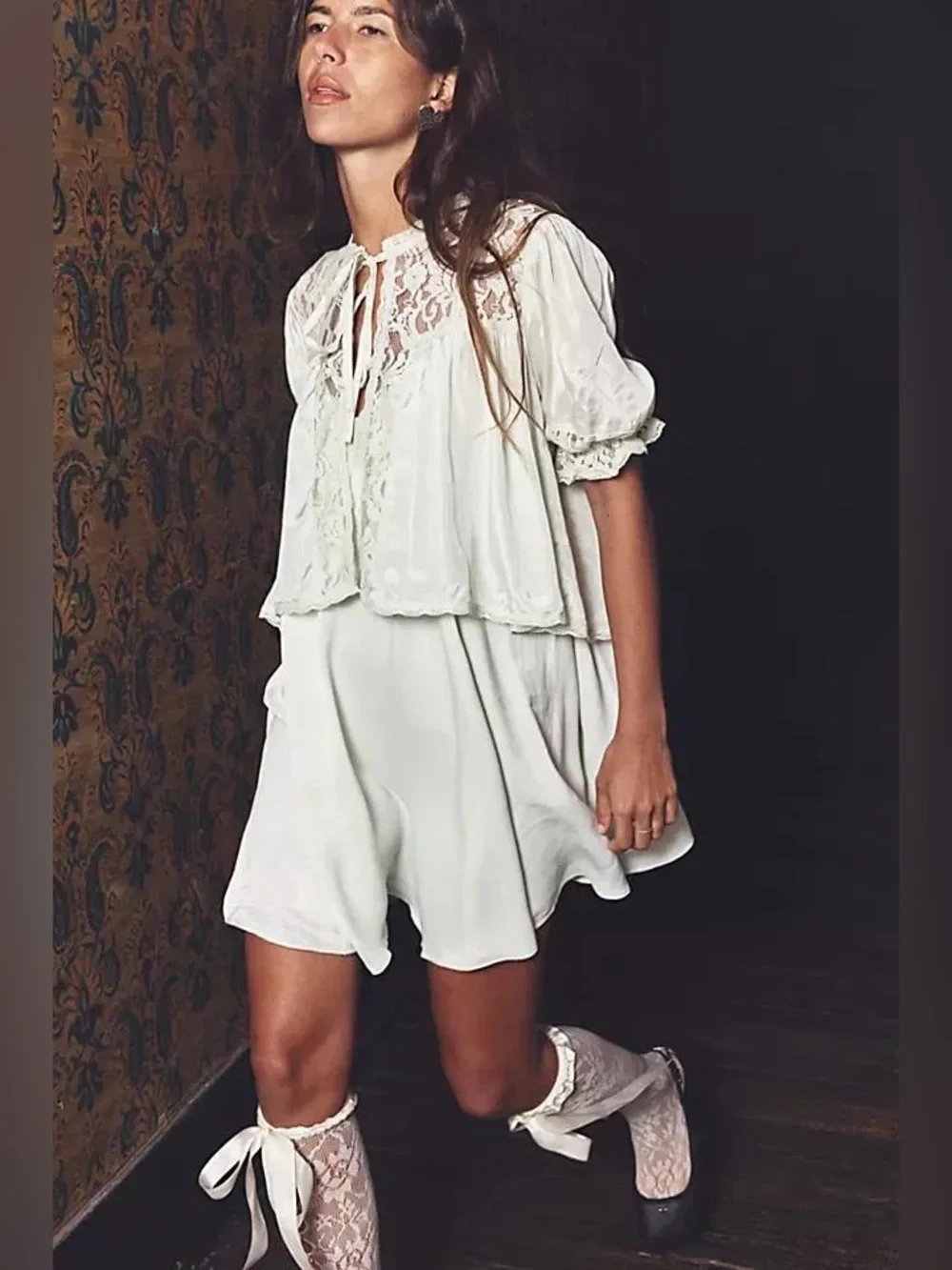 NWT Free People Lenna Dress Lace Baby Set - Picture 2 of 4